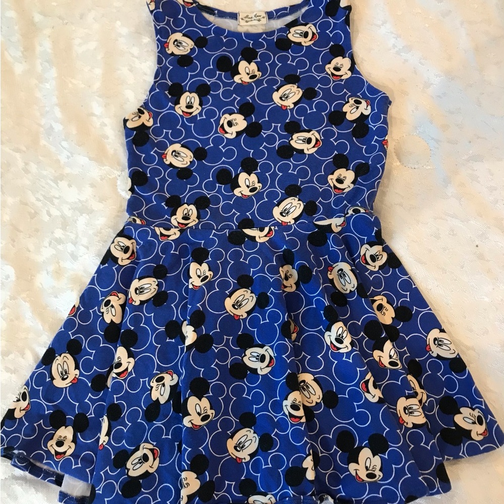 Blue Mickey Mouse Kids Dress from Rue Muu NWOT